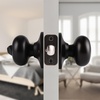 image:imageProbrico Entry Door Knobs with Lock Keyed Alike Interior Exterior Door Locks in Brushed Nickel Finish 4 Pack Stainless Steel Modern Entrance Locksets for Bedroom OfficeOil Rubbed Bronze