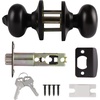 image:imageProbrico Entry Door Knobs with Lock Keyed Alike Interior Exterior Door Locks in Brushed Nickel Finish 4 Pack Stainless Steel Modern Entrance Locksets for Bedroom OfficeOil Rubbed Bronze