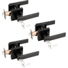 image:imageProbrico Entry Door Levers Matte Black with Keys Heavy Duty Hardware for Exterior Front and Back DoorLockable Keyed Entrance LockUniversal HandlingTransitional Style 1 PackBlack