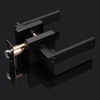 image:imageProbrico Entry Door Levers Matte Black with Keys Heavy Duty Hardware for Exterior Front and Back DoorLockable Keyed Entrance LockUniversal HandlingTransitional Style 1 PackBlack