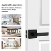 image:imageProbrico Entry Door Levers Matte Black with Keys Heavy Duty Hardware for Exterior Front and Back DoorLockable Keyed Entrance LockUniversal HandlingTransitional Style 1 PackBlack