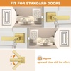image:imageProbrico Entry Door Levers Matte Black with Keys Heavy Duty Hardware for Exterior Front and Back DoorLockable Keyed Entrance LockUniversal HandlingTransitional Style 1 PackGold