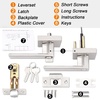 image:imageProbrico Entry Door Levers Matte Black with Keys Heavy Duty Hardware for Exterior Front and Back DoorLockable Keyed Entrance LockUniversal HandlingTransitional Style 1 PackBrushed Nickel