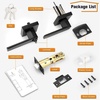image:imageProbrico Entry Door Levers Matte Black with Keys Heavy Duty Hardware for Exterior Front and Back DoorLockable Keyed Entrance LockUniversal HandlingTransitional Style 1 PackBlack