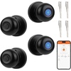 image:imageProbrico Fingerprint Door Lock Smart Door Knob Fingerprint Door Knob with APP Control for Bedroom Garage Office Closet Apartment Round Electronic Door Lock Satin NickelBlack