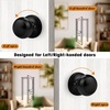 image:imageProbrico Flat Ball Single Dummy Door Knobs NonTurning Interior Door Handles Oil Rubbed Bronze 10 PackBlack
