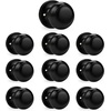 image:imageProbrico Flat Ball Single Dummy Door Knobs NonTurning Interior Door Handles Oil Rubbed Bronze 10 PackBlack
