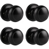 image:imageProbrico Flat Ball Single Dummy Door Knobs NonTurning Interior Door Handles Oil Rubbed Bronze 10 PackBlack