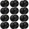 image:imageProbrico Flat Ball Single Dummy Door Knobs NonTurning Interior Door Handles Oil Rubbed Bronze 10 PackBlack