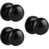 image:imageProbrico Flat Ball Single Dummy Door Knobs NonTurning Interior Door Handles Oil Rubbed Bronze 10 PackBlack