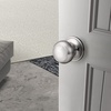 image:imageProbrico Flat Ball Single Dummy Door Knobs NonTurning Interior Door Handles Oil Rubbed Bronze 10 PackBrushed Nickel