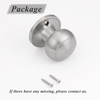 image:imageProbrico Flat Ball Single Dummy Door Knobs NonTurning Interior Door Handles Oil Rubbed Bronze 10 PackBrushed Nickel