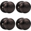 image:imageProbrico Flat Ball Single Dummy Door Knobs NonTurning Interior Door Handles Oil Rubbed Bronze 10 PackOil Rubbed Bronze