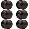 image:imageProbrico Flat Ball Single Dummy Door Knobs NonTurning Interior Door Handles Oil Rubbed Bronze 10 PackOil Rubbed Bronze
