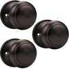 image:imageProbrico Flat Ball Single Dummy Door Knobs NonTurning Interior Door Handles Oil Rubbed Bronze 10 PackOil Rubbed Bronze