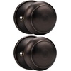 image:imageProbrico Flat Ball Single Dummy Door Knobs NonTurning Interior Door Handles Oil Rubbed Bronze 10 PackOil Rubbed Bronze