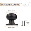 image:imageProbrico Flat Ball Single Dummy Door Knobs NonTurning Interior Door Handles Oil Rubbed Bronze 10 PackOil Rubbed Bronze