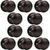 image:imageProbrico Flat Ball Single Dummy Door Knobs NonTurning Interior Door Handles Oil Rubbed Bronze 10 PackOil Rubbed Bronze