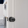 image:imageProbrico Flat Black Privacy Door Knobs Keyless Interior Knobs for Bedroom Bathroom Round Ball BathBed Door Knobs4 PackBlack