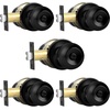 image:imageProbrico Flat Black Privacy Door Knobs Keyless Interior Knobs for Bedroom Bathroom Round Ball BathBed Door Knobs4 PackBlack