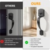 image:imageProbrico Front Door Lock Set Satin Nickel Door Handle Set Entry Door Locksets with Deadbolt Single Cylinder Front Door Handle and Deadbolt Set 1 SetBlack