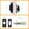 image:imageProbrico Front Door Lock Set Satin Nickel Door Handle Set Entry Door Locksets with Deadbolt Single Cylinder Front Door Handle and Deadbolt Set 1 SetBlack