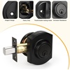 image:imageProbrico Front Door Lock Set Satin Nickel Door Handle Set Entry Door Locksets with Deadbolt Single Cylinder Front Door Handle and Deadbolt Set 1 SetBlack