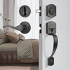 image:imageProbrico Front Door Lock Set Satin Nickel Door Handle Set Entry Door Locksets with Deadbolt Single Cylinder Front Door Handle and Deadbolt Set 1 SetOil Rubbed Bronze