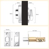 image:imageProbrico Front Door Lock Set Satin Nickel Door Handle Set Entry Door Locksets with Deadbolt Single Cylinder Front Door Handle and Deadbolt Set 1 SetPolished Chrome