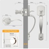 image:imageProbrico Front Door Lock Set Satin Nickel Door Handle Set Entry Door Locksets with Deadbolt Single Cylinder Front Door Handle and Deadbolt Set 1 SetSatin Nickel