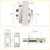 image:imageProbrico Front Door Lock Set Satin Nickel Door Handle Set Entry Door Locksets with Deadbolt Single Cylinder Front Door Handle and Deadbolt Set 1 SetSatin Nickel
