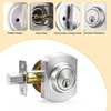 image:imageProbrico Front Door Lock Set Satin Nickel Door Handle Set Entry Door Locksets with Deadbolt Single Cylinder Front Door Handle and Deadbolt Set 1 SetSatin Nickel