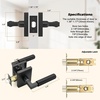 image:imageProbrico Gold Door Handle Knurled Lever Heavy Duty Interior Door Handles for Bedroom Bathroom Reversible Left amp Right Handed Gold Privacy Door HandleMatte Black