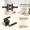 image:imageProbrico Gold Door Handle Knurled Lever Heavy Duty Interior Door Handles for Bedroom Bathroom Reversible Left amp Right Handed Gold Privacy Door HandleMatte Black
