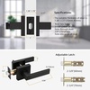 image:imageProbrico Gold Privacy Door Handle Lockset Heavy Duty Interior Door Lever for Bedroom Reversible Keyless Handleset Door Knob 5 PackBlack