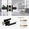 image:imageProbrico Gold Privacy Door Handle Lockset Heavy Duty Interior Door Lever for Bedroom Reversible Keyless Handleset Door Knob 5 PackBlack