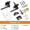 image:imageProbrico Gold Privacy Door Handle Lockset Heavy Duty Interior Door Lever for Bedroom Reversible Keyless Handleset Door Knob 5 PackBlack