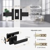 image:imageProbrico Gold Privacy Door Handle Lockset Heavy Duty Interior Door Lever for Bedroom Reversible Keyless Handleset Door Knob 5 PackBlack