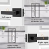 image:imageProbrico Gold Privacy Door Handle Lockset Heavy Duty Interior Door Lever for Bedroom Reversible Keyless Handleset Door Knob 5 PackBlack