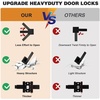 image:imageProbrico Gold Privacy Door Handle Lockset Heavy Duty Interior Door Lever for Bedroom Reversible Keyless Handleset Door Knob 5 PackBlack