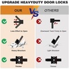 image:imageProbrico Gold Privacy Door Handle Lockset Heavy Duty Interior Door Lever for Bedroom Reversible Keyless Handleset Door Knob 5 PackBlack