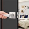 image:imageProbrico Gold Privacy Door Handle Lockset Heavy Duty Interior Door Lever for Bedroom Reversible Keyless Handleset Door Knob 5 PackBrushed Nickel