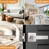 image:imageProbrico Gold Privacy Door Handle Lockset Heavy Duty Interior Door Lever for Bedroom Reversible Keyless Handleset Door Knob 5 PackBrushed Nickel