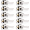 image:imageProbrico Gold Privacy Door Handle Lockset Heavy Duty Interior Door Lever for Bedroom Reversible Keyless Handleset Door Knob 5 PackBrushed Nickel
