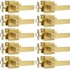 image:imageProbrico Gold Privacy Door Handle Lockset Heavy Duty Interior Door Lever for Bedroom Reversible Keyless Handleset Door Knob 5 PackGold