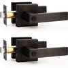 image:imageProbrico Gold Privacy Door Handle Lockset Heavy Duty Interior Door Lever for Bedroom Reversible Keyless Handleset Door Knob 5 PackOil Rubbed Bronze