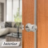 image:imageProbrico Hall amp Closet Passage Door KnobsBrushed Nickel Tulip Style Stainless Steel Keyless Door HandlesNonLocking Knob Set6 Pack