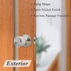 image:imageProbrico Hall amp Closet Passage Door KnobsBrushed Nickel Tulip Style Stainless Steel Keyless Door HandlesNonLocking Knob Set6 Pack