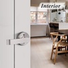 image:imageProbrico Heavy Duty Passage Door Levers Satin Nickel Door Locksets for LeftRight Handing Hall and Closet Handles 6 Pack
