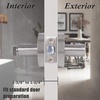 image:imageProbrico Heavy Duty Satin Nickel Privacy Door Levers Interior Keyless Locks BathBed Door Locksets Reversible for LeftRight Handed Doors 5 Pack